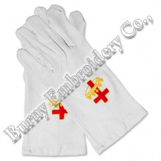 Masonic Regalia Hands Embroidery Gloves